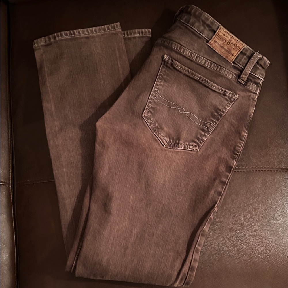 Lucky Brand Women's Ankle Jeans in Faded Brown